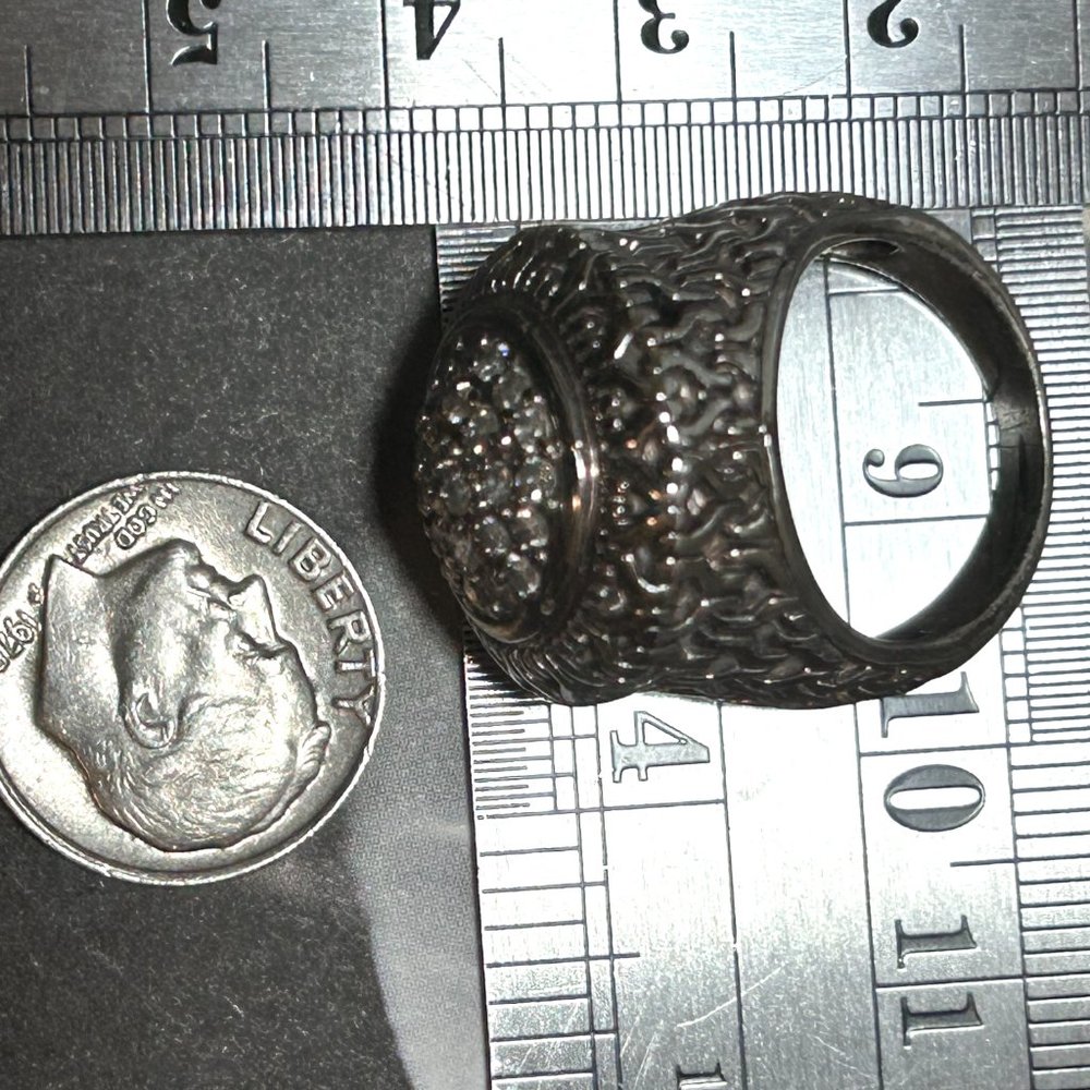 Sterling Silver CZ Pave Ring - Picture 6 of 8